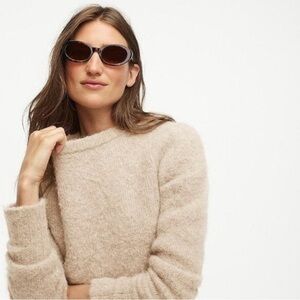 J Crew Puff Sleeve Alpaca Sweater Size S